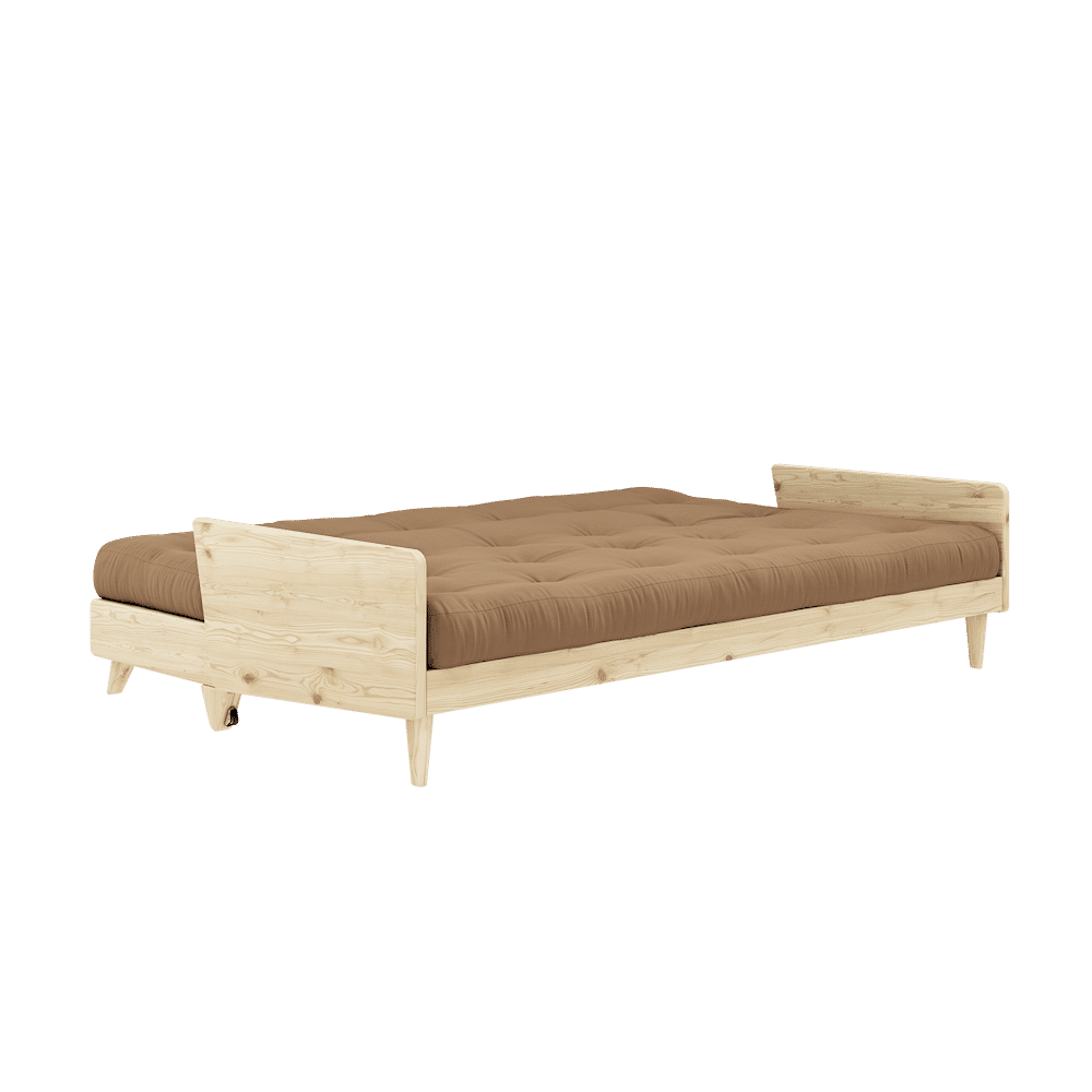 Karup Design INDIE CLEAR LACQUERED W. 5-LAYER MIXED MATTRESS MOCCA