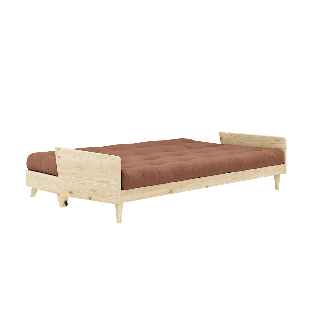 Karup Design INDIE CLEAR LACQUERED W. 5-LAYER MIXED MATTRESS CLAY BROWN