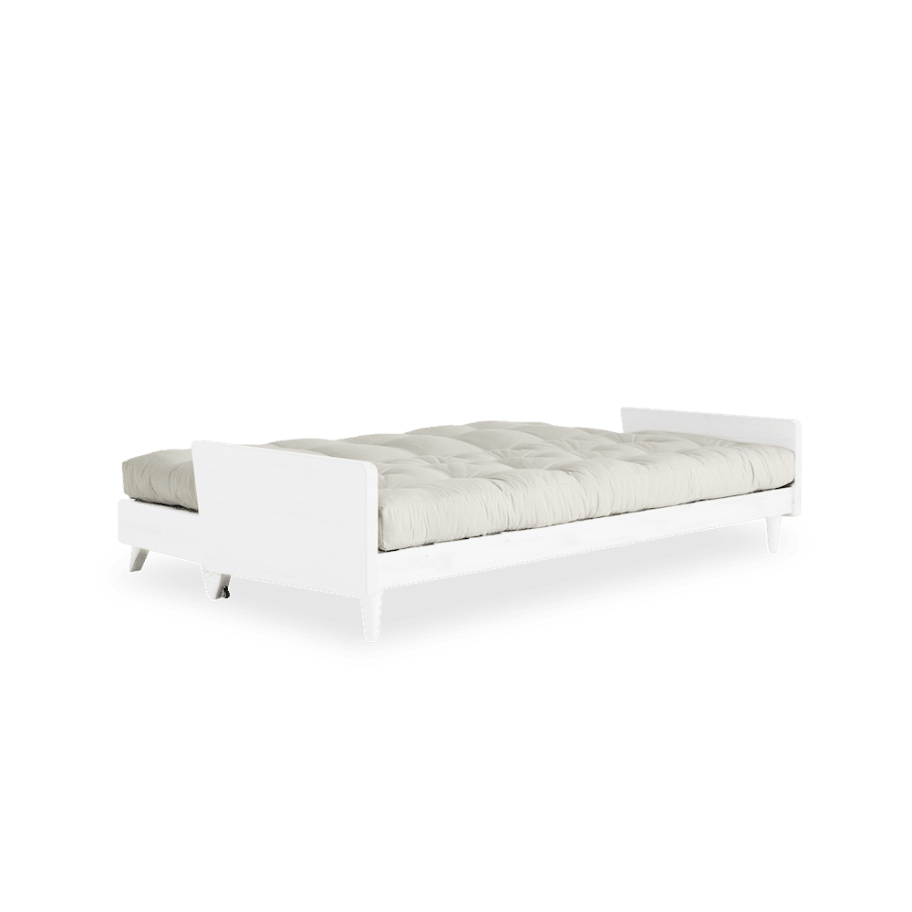 Karup Design INDIE WHITE LACQUERED W. 5-LAYER MIXED MATTRESS NATURAL