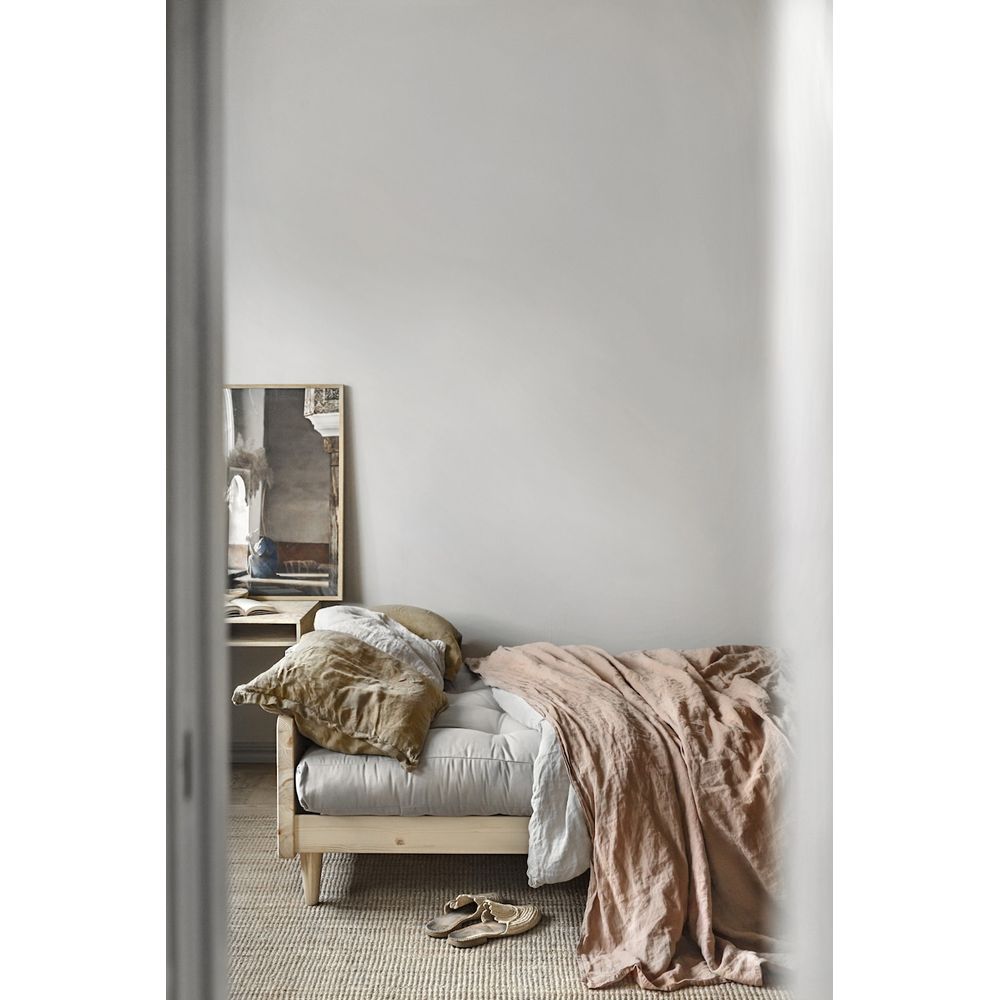 Karup Design INDIE WHITE LACQUERED W. 5-LAYER MIXED MATTRESS GREY