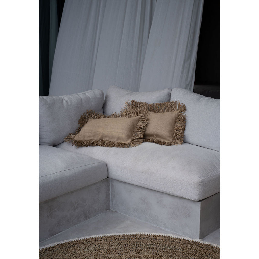 Bazar Bizarre Autour de Tapis de Seagrass &amp; Coton-Blanc Naturel-200