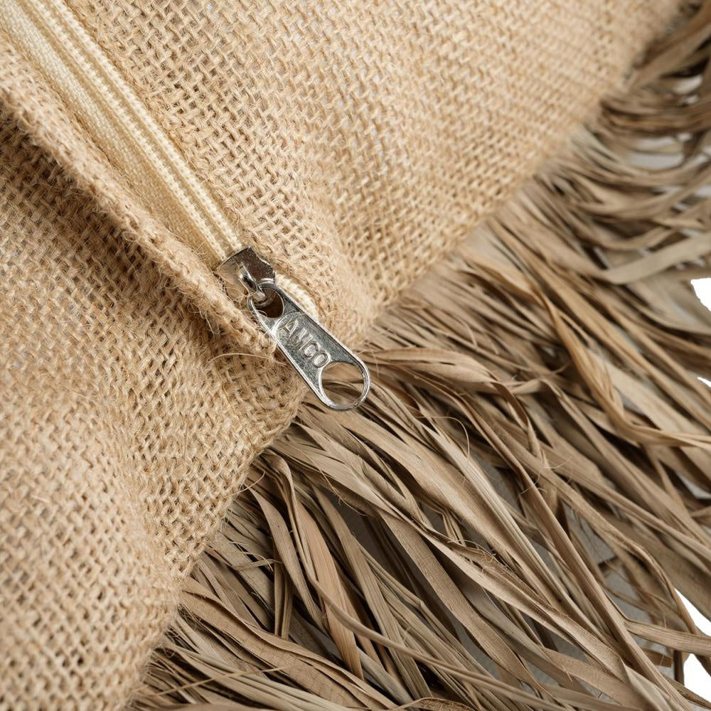 Bazar Bizar De Jute Bonita Housse de Coussin - Naturel - 60x60