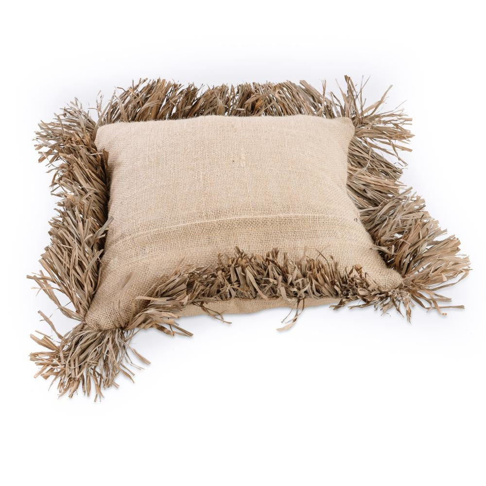 Bazar Bizar De Jute Bonita Housse de Coussin - Naturel - 40x40