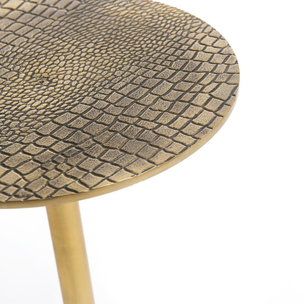 Bazar Bizarre De Croco Table d'Appoint-Laiton