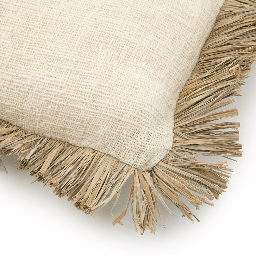 Bazar Bizar De Saint Tropez Kussenhoes - Wit Naturel - 30x50