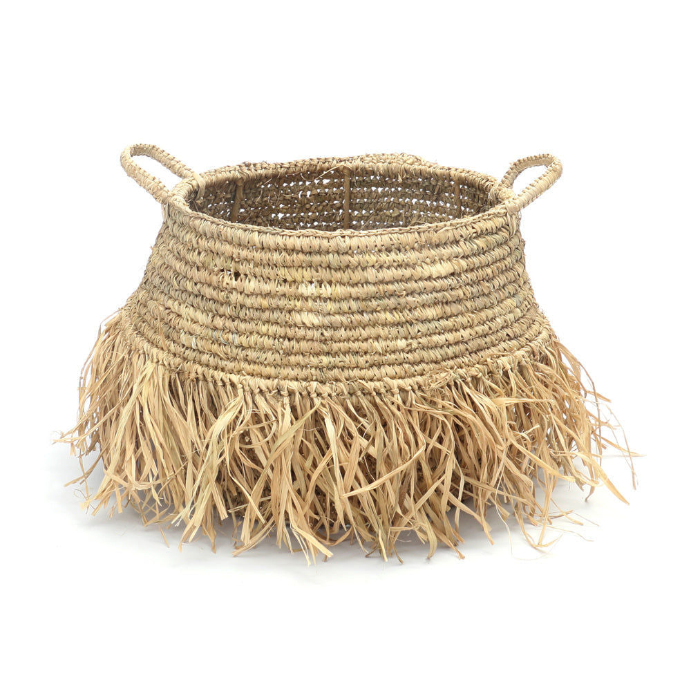 Paniers Bazar Bizarre De Raffia Deluxe-Naturel-Lot de 2