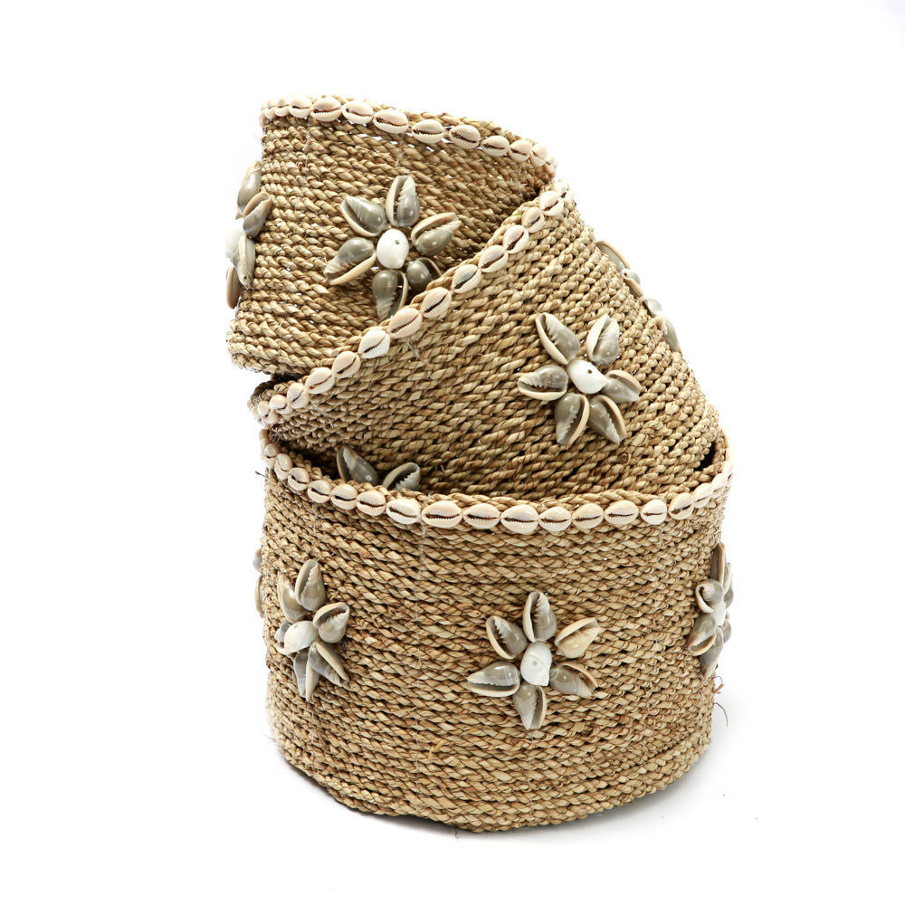 Bazar Bizar The Beach View Baskets-Juego de 3