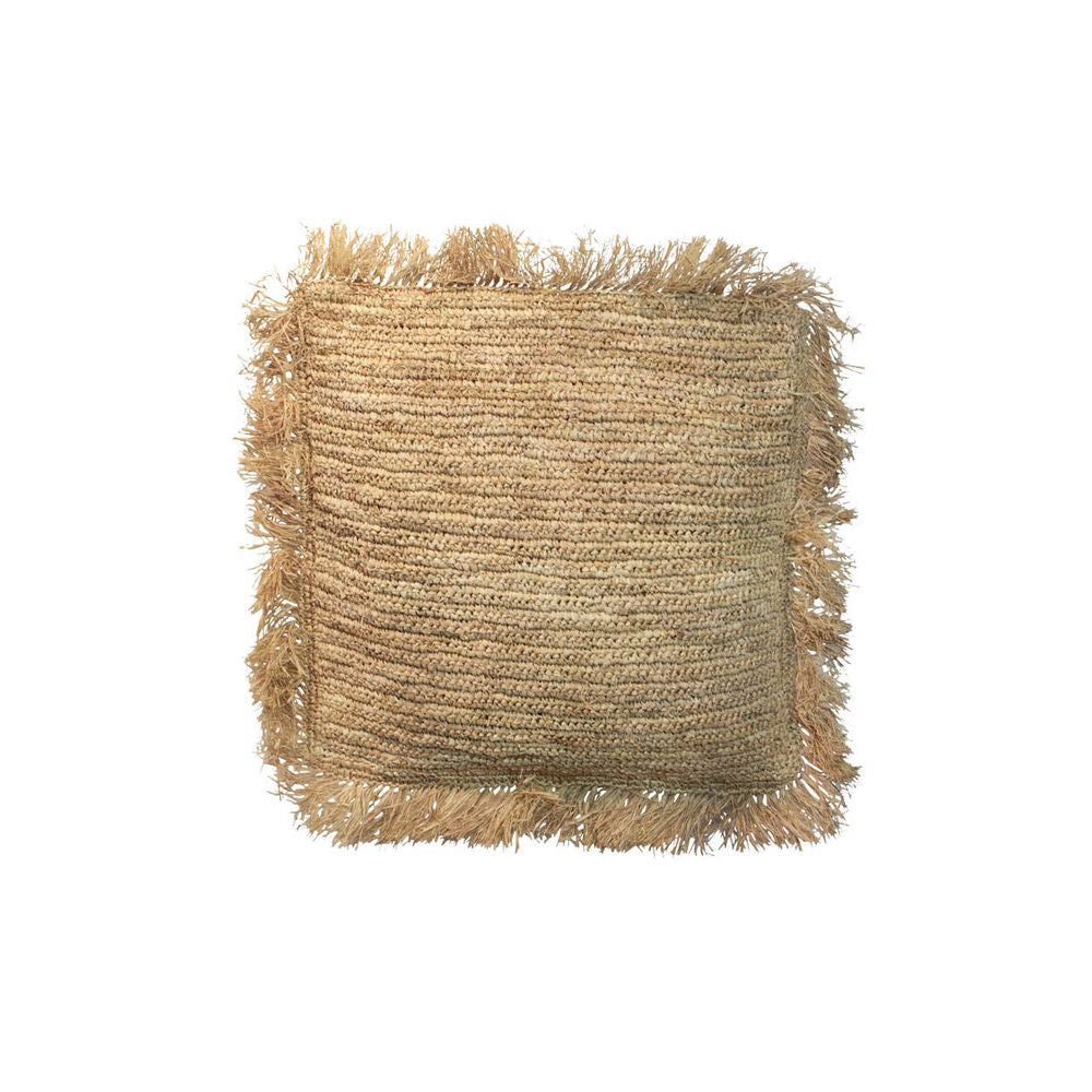 Bazar Bizarre Die Raffia Kissen abdeckung Square-Natural-40x40