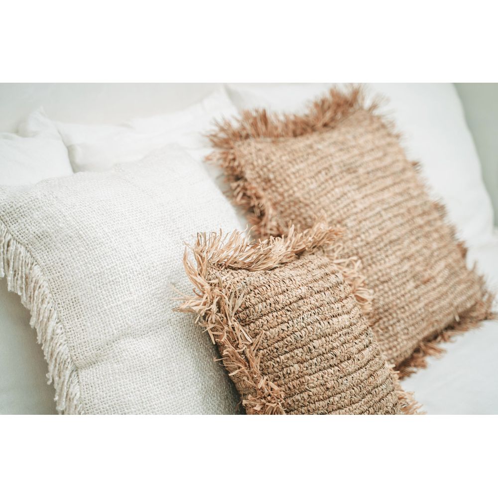 Bazar Bizarre The Rafia Funda de Almohada Square-Natural-40x40