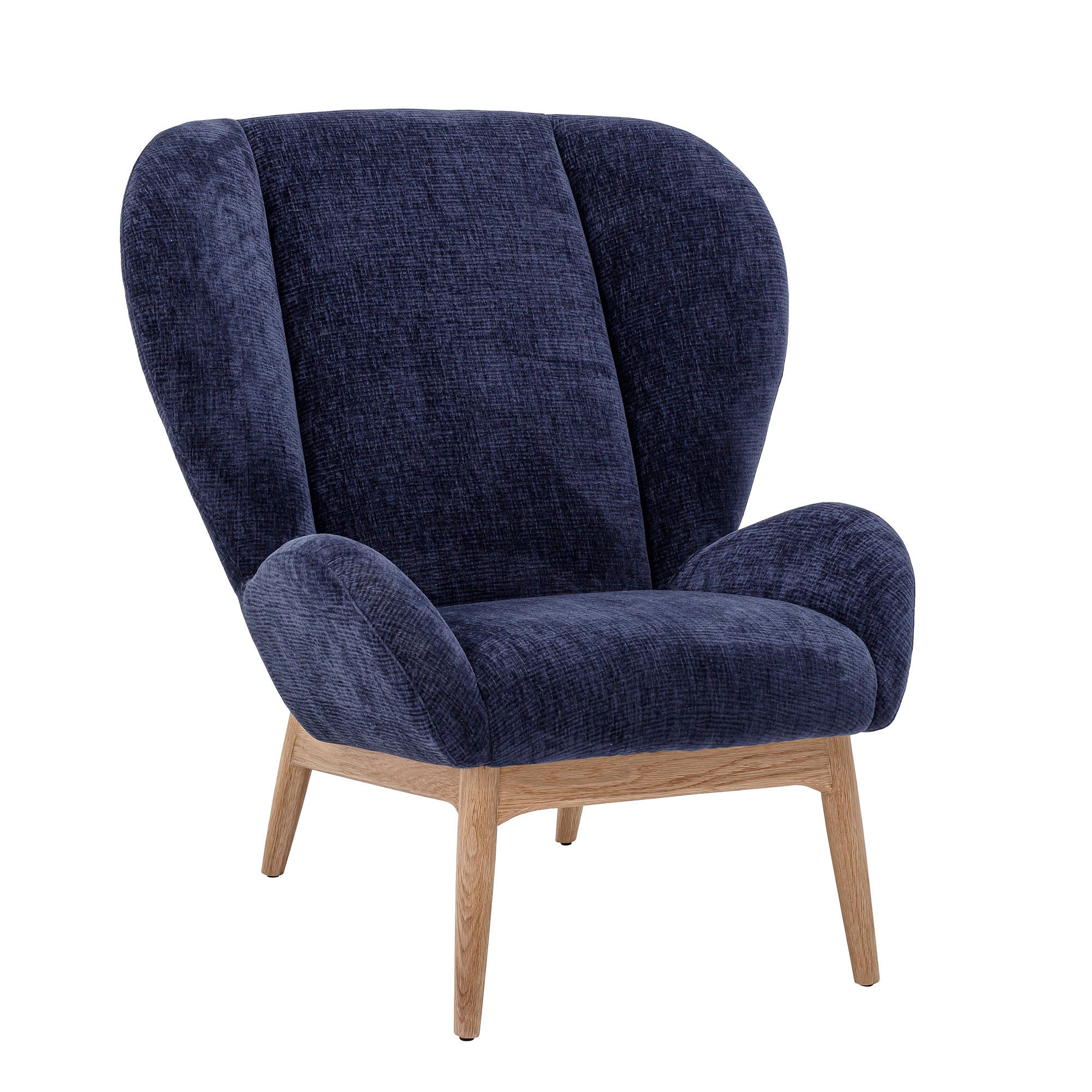 Bloomingville Fauteuil Eave, Bleu, Polyester