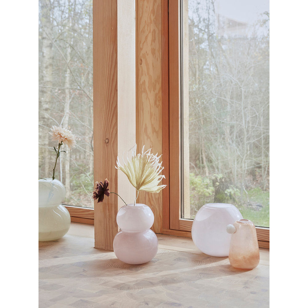 OYOY LIVING Lasi Vase-Klein-Rose