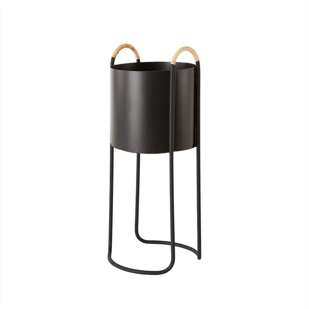 OYOY LIVING Maki Planter-High-Negro