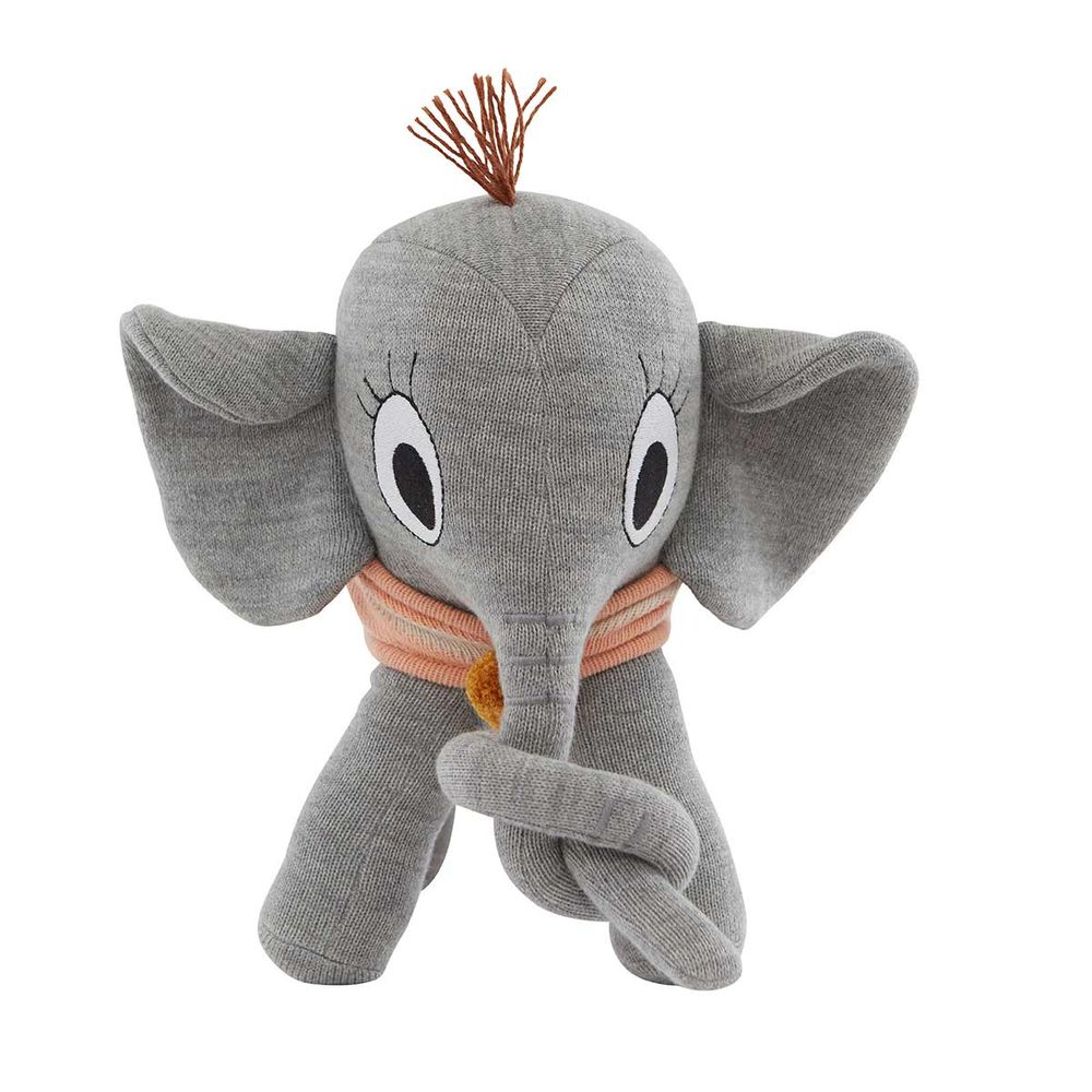 OYOY MINI Rambo line Elefant-Grau