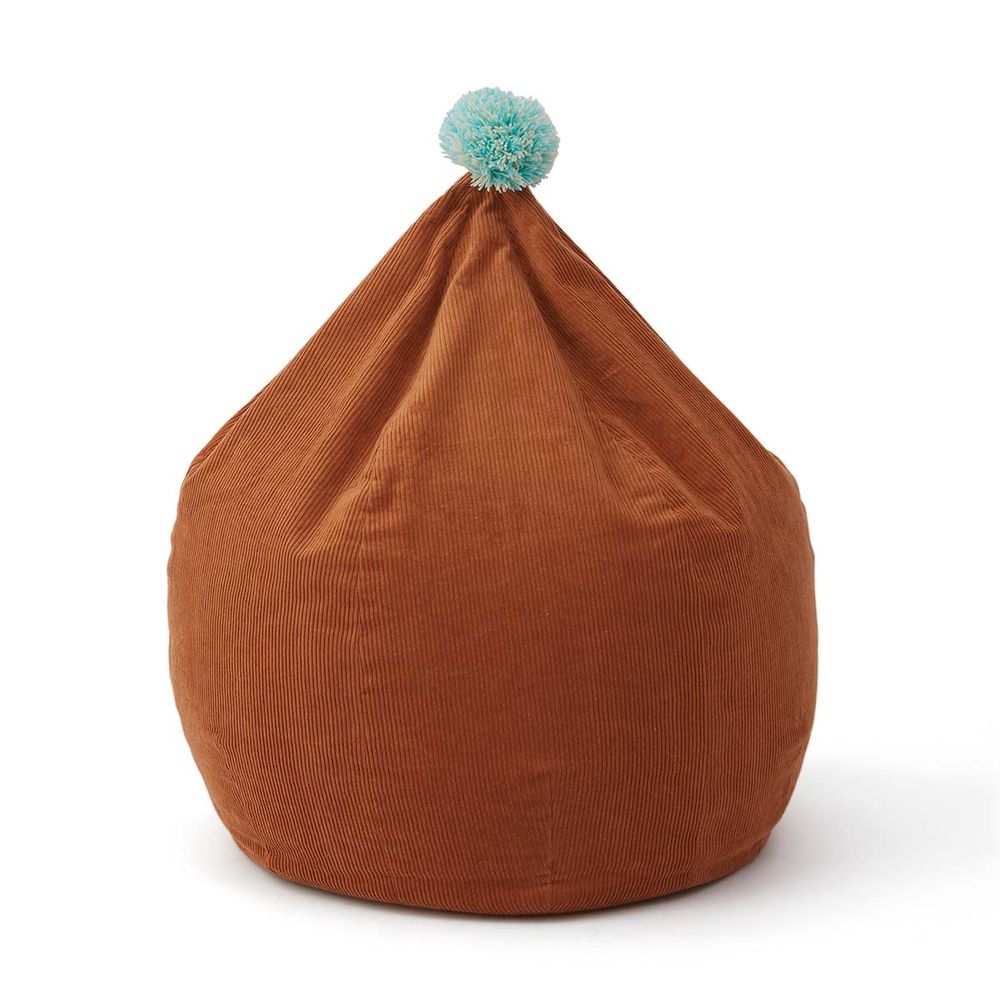 OYOY MINI pouf-velours côtelé-caramel