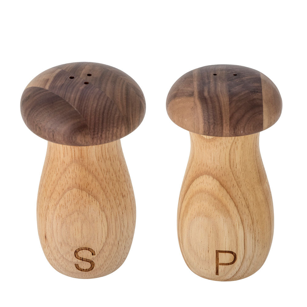 Bloomingville Rahim peper & zoutstel, Bruin, Rubberwood