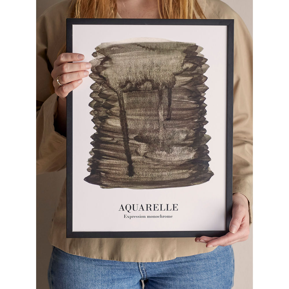 Blooming ville Ravenna Illustration mit Liste, schwarz, Kiefer