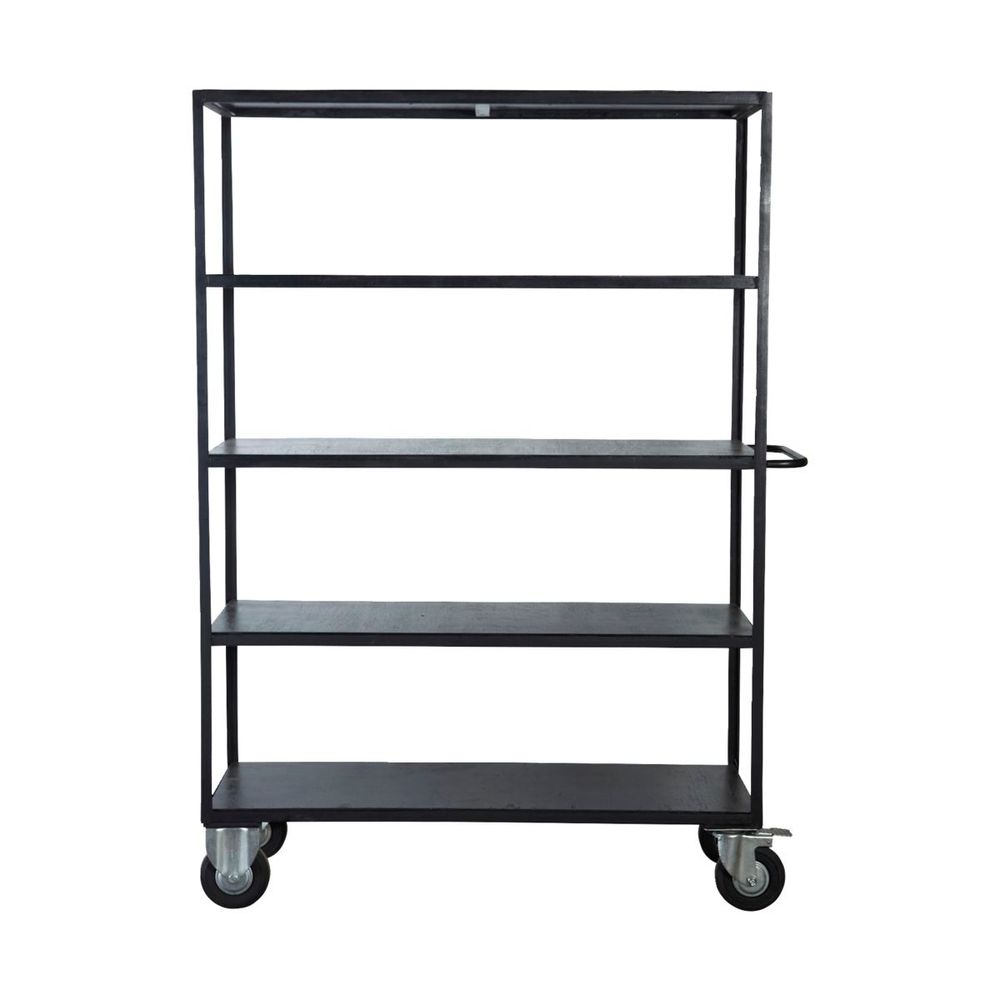 House Doctor Rack con 4 ruedas, negro