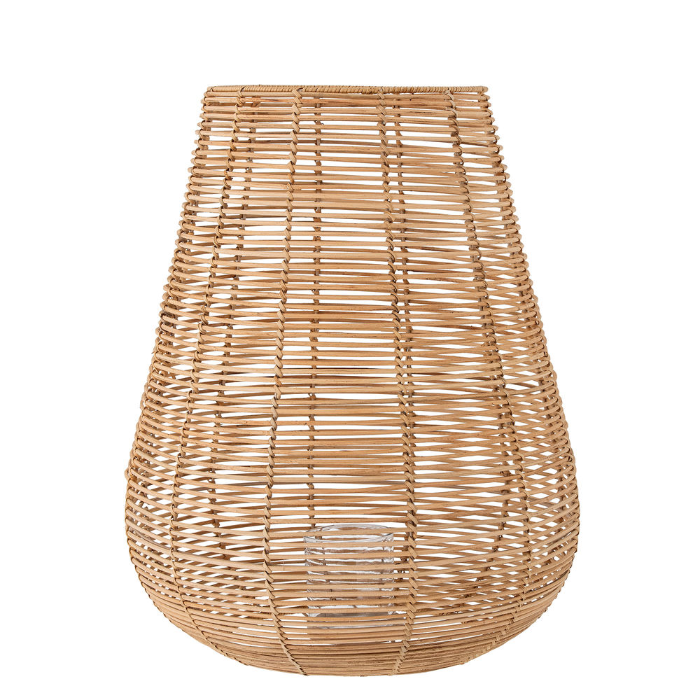 Blooming ville Sarona Laterne mit/Glas, Natur, Rattan