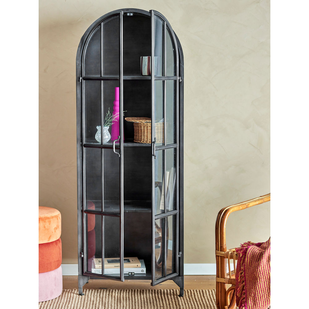 Bloomingville Gabinete Papole, Negro, Metal