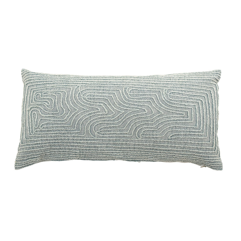 Creative Collection Acerra Cushion, Green, Cotton