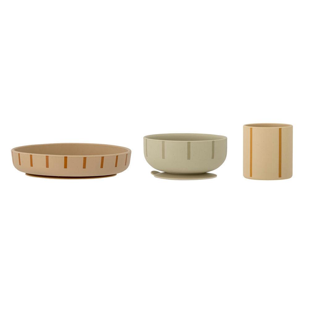 Bloomingville MINI Levi servies, groen, silicone