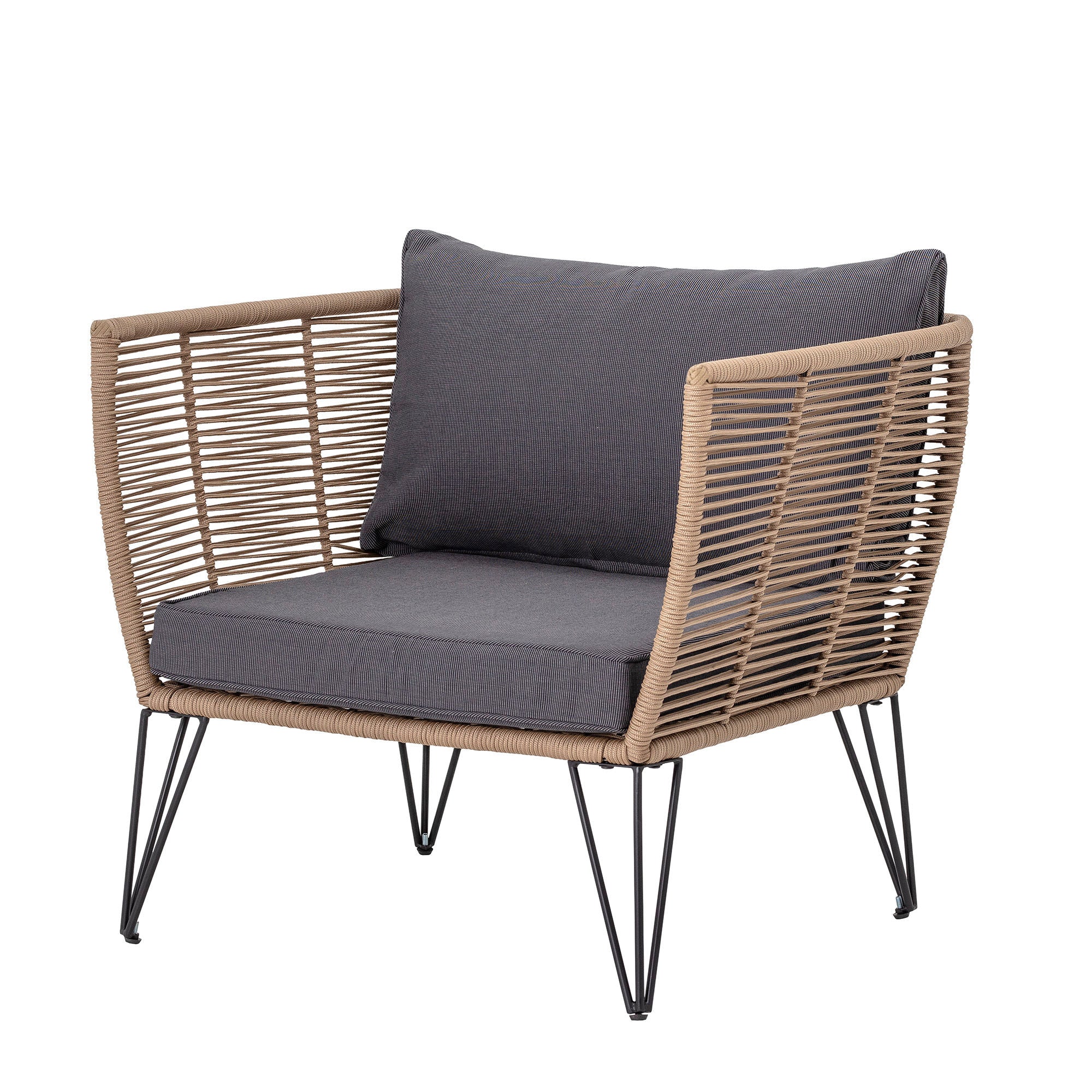 Bloomingville Mundo Chair, Marron, Métal