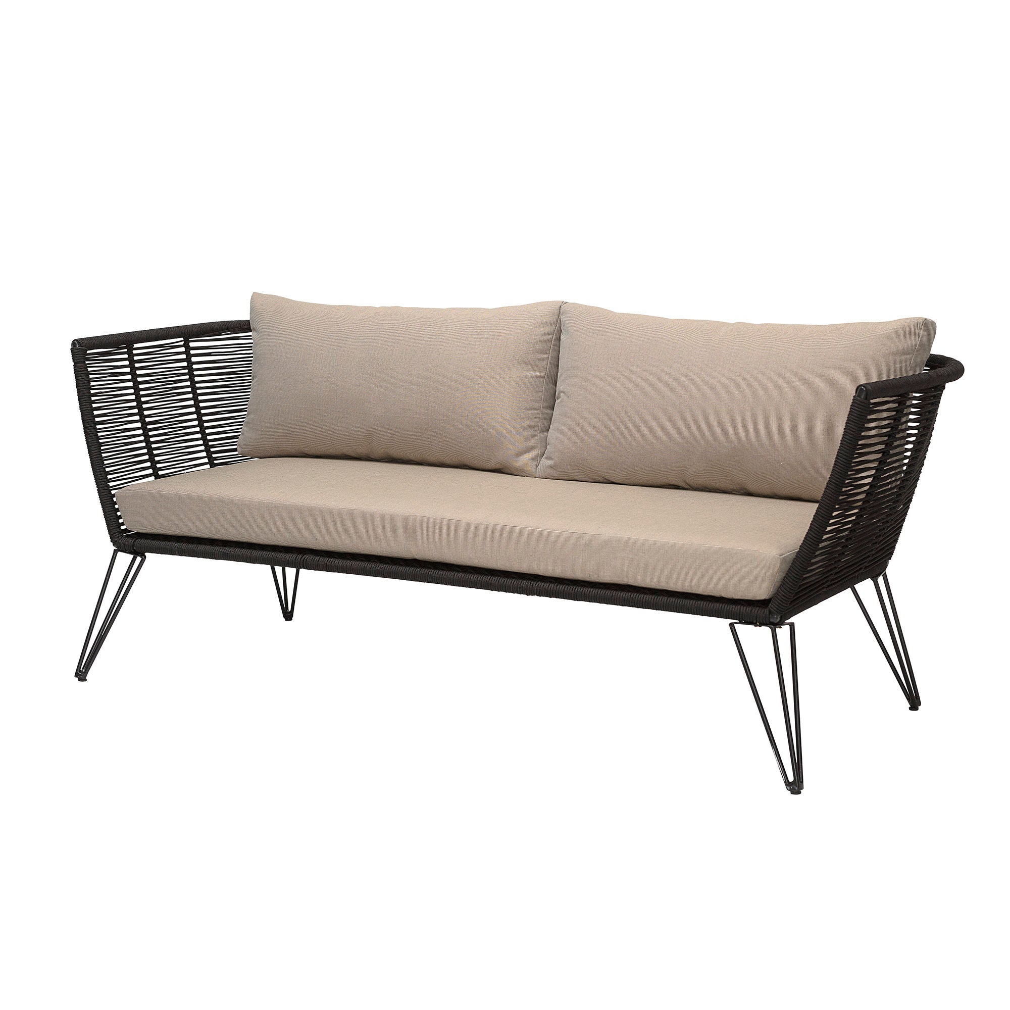 Blooming ville Mundo Sofa, Schwarz, Metall