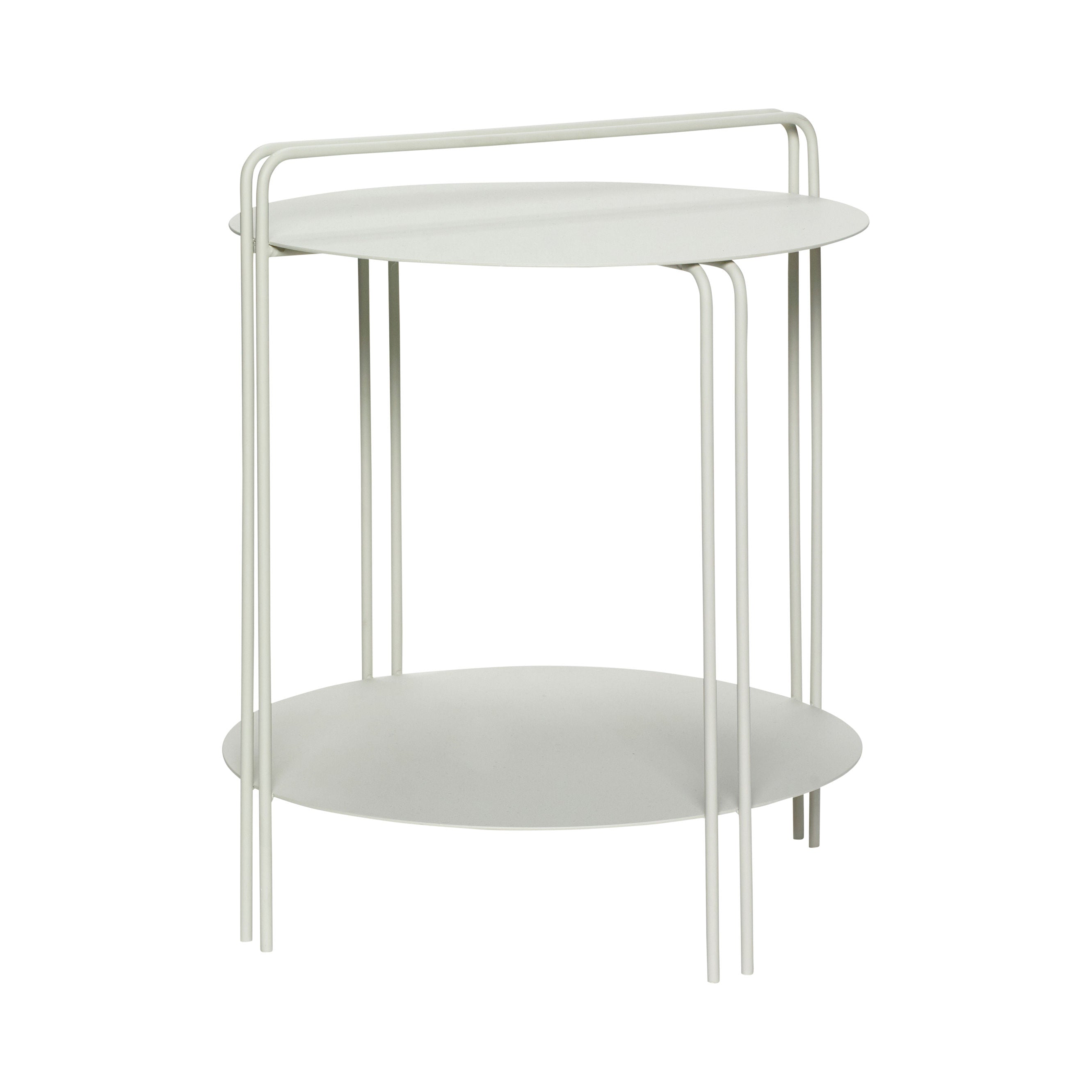 Hübsch Table d'appoint Carry Gris clair