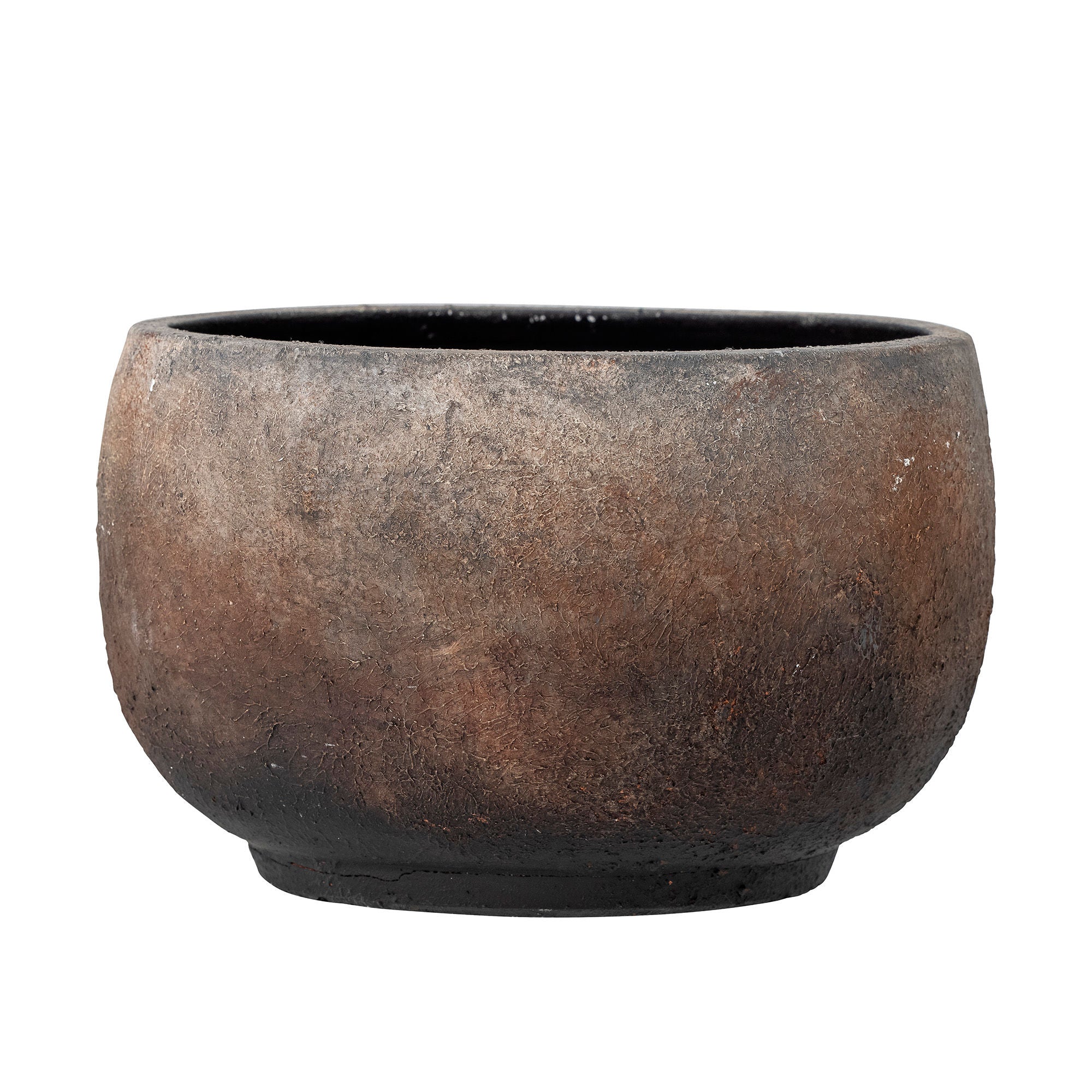 Bloomingville Thira Deco Bloempot, Bruin, Terracotta