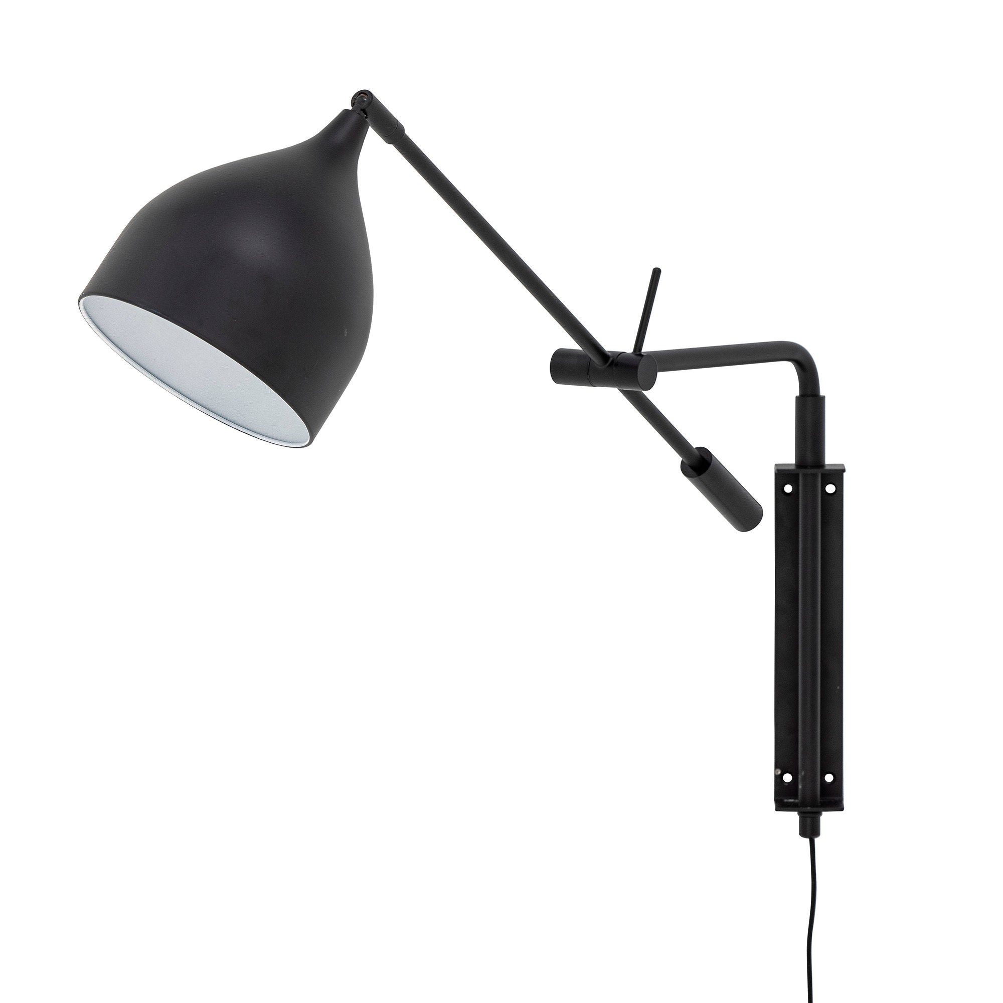 Bloomingville Lyam Wandlamp, Zwart, Metaal