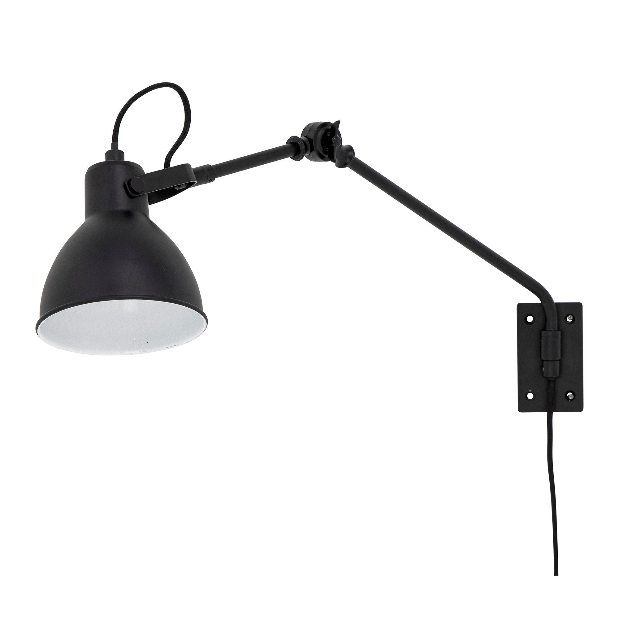 Creative Collection Jili wandlamp, zwart, metaal