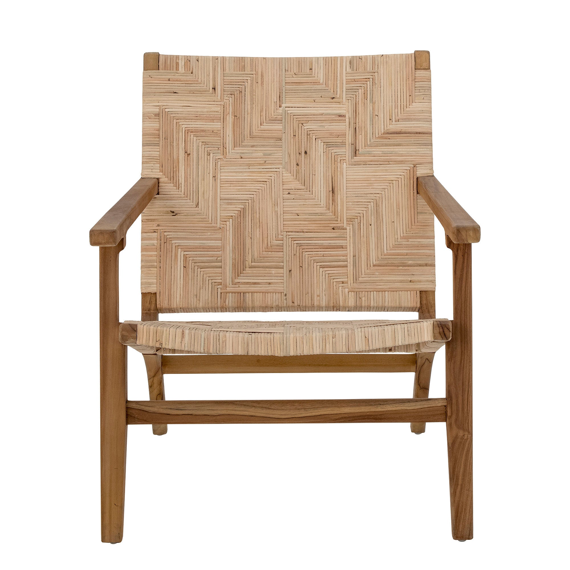 Creative Collection Mills Lounge Chair, Braun, Rattan