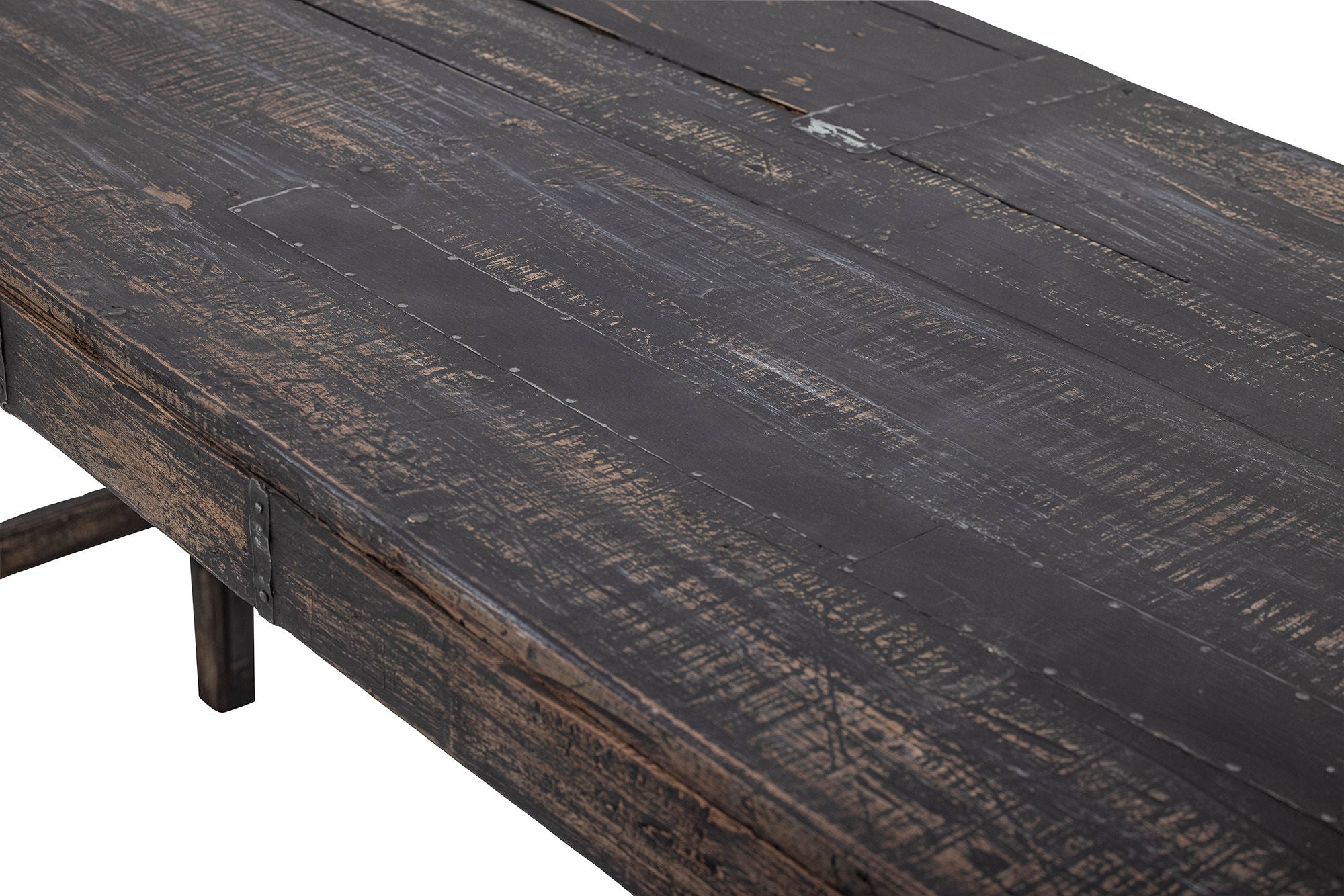 Consola Creative Collection Cali, negro, madera recuperada