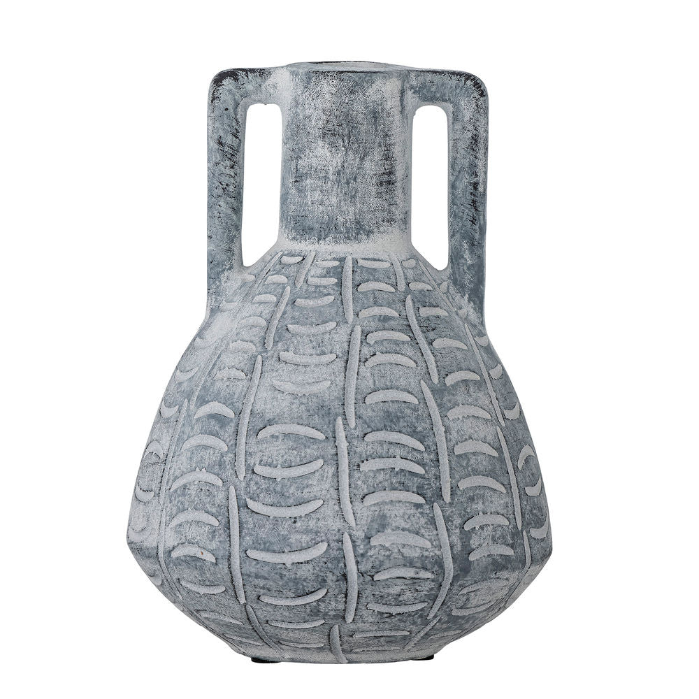 Kreative Sammlung Rane Vase, grau, Keramik