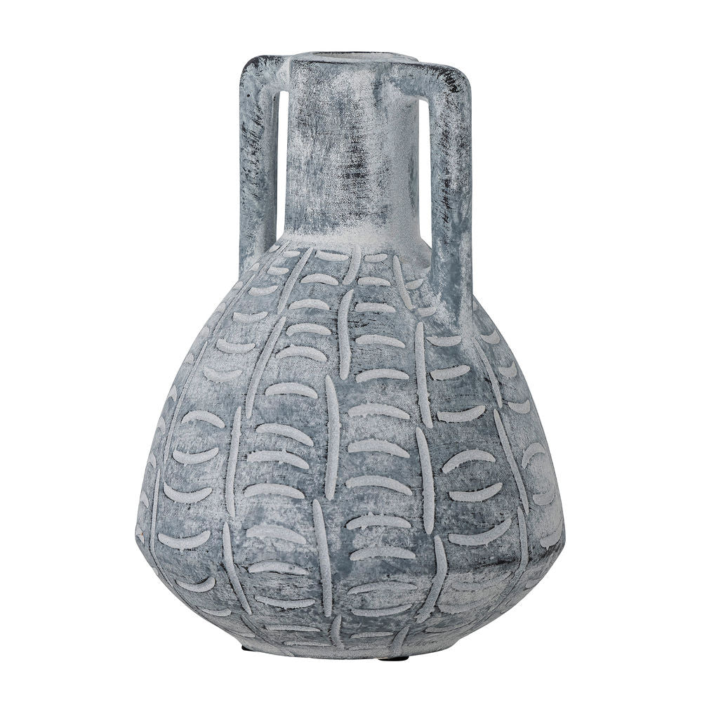 Kreative Sammlung Rane Vase, grau, Keramik