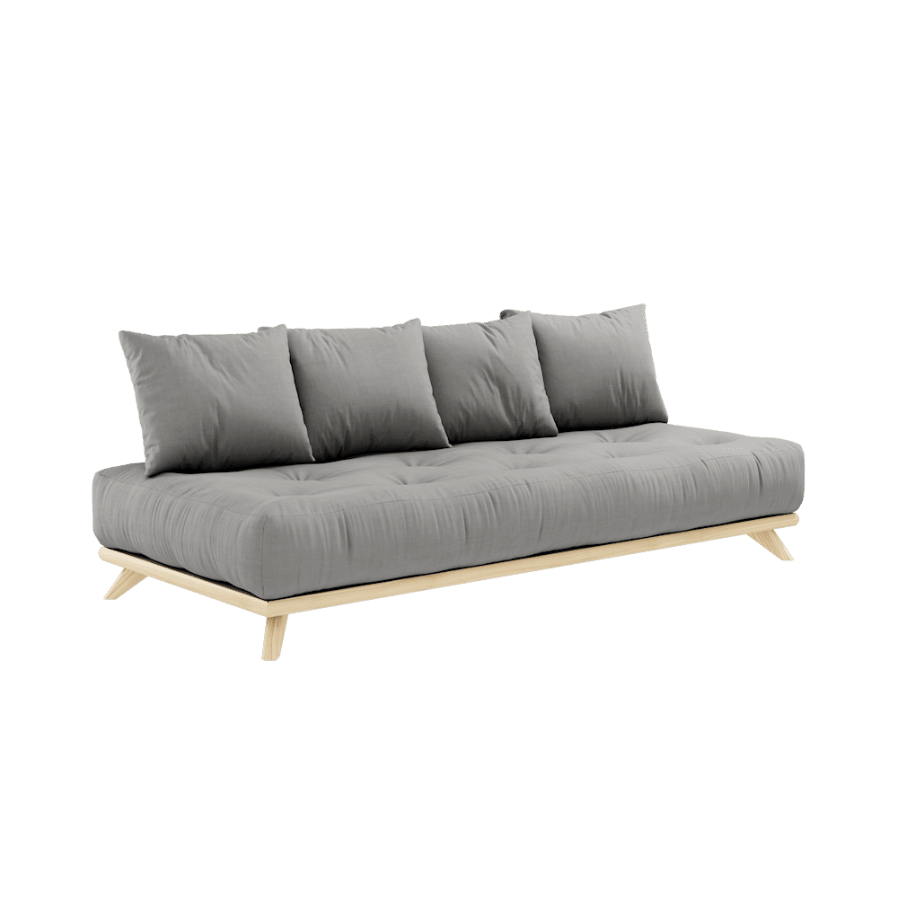 Karup Design OHNE TAYBED KLARE LACQUERED W. OHNE TAGESBETTE MATRATZE GRAU