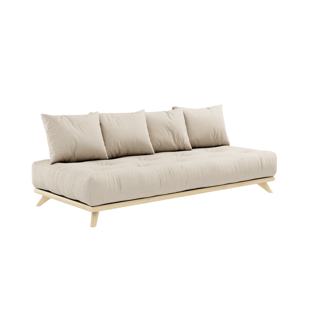 Karup Design SENZA DAYBED KLAR LACKIERT MIT SENZA DAYBED MATRATZENSATZ BEIGE