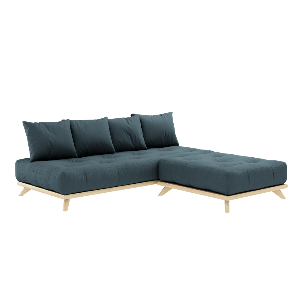 Karup Design OHNE TAYBED KLARE LACQUERED W. OHNE DAYBED MATRATZE SET PETROL BLAU