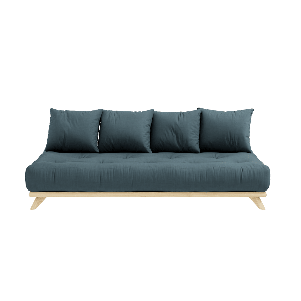 Karup Design SANS DAYBED CLAIR LAQUÉ W. ENSEMBLE DE MATELAS SANS LIT DE JOUR BLEU PÉTROLE