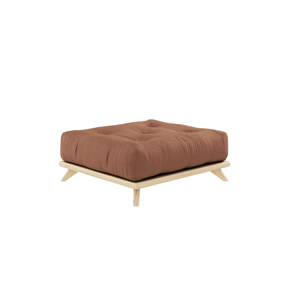 Karup Design SANS TABOURET CLAIR LAQUÉ W. MATELAS SANS TABOURET BRUN ARGILE