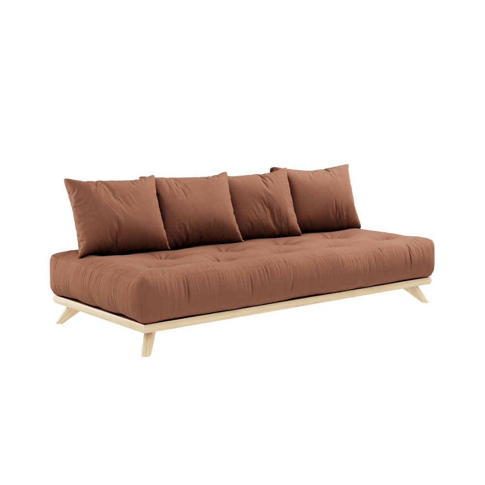 Karup Design OHNE TAYBED KLARE LACQUERED W. OHNE DAYBED MATRATZE SETZT CLAY BROWN