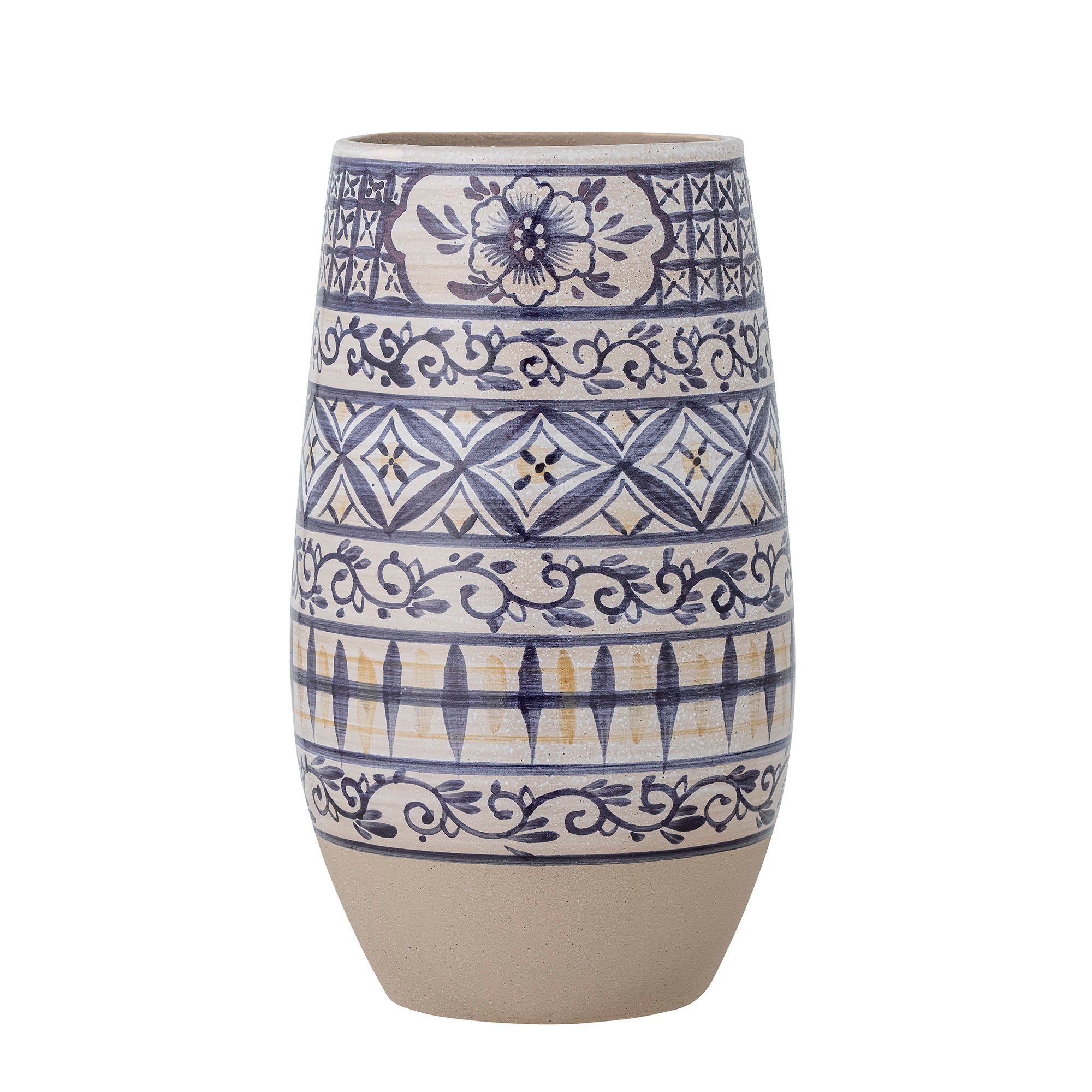 Blooming ville Nadya Vase, Blau, Steinzeug