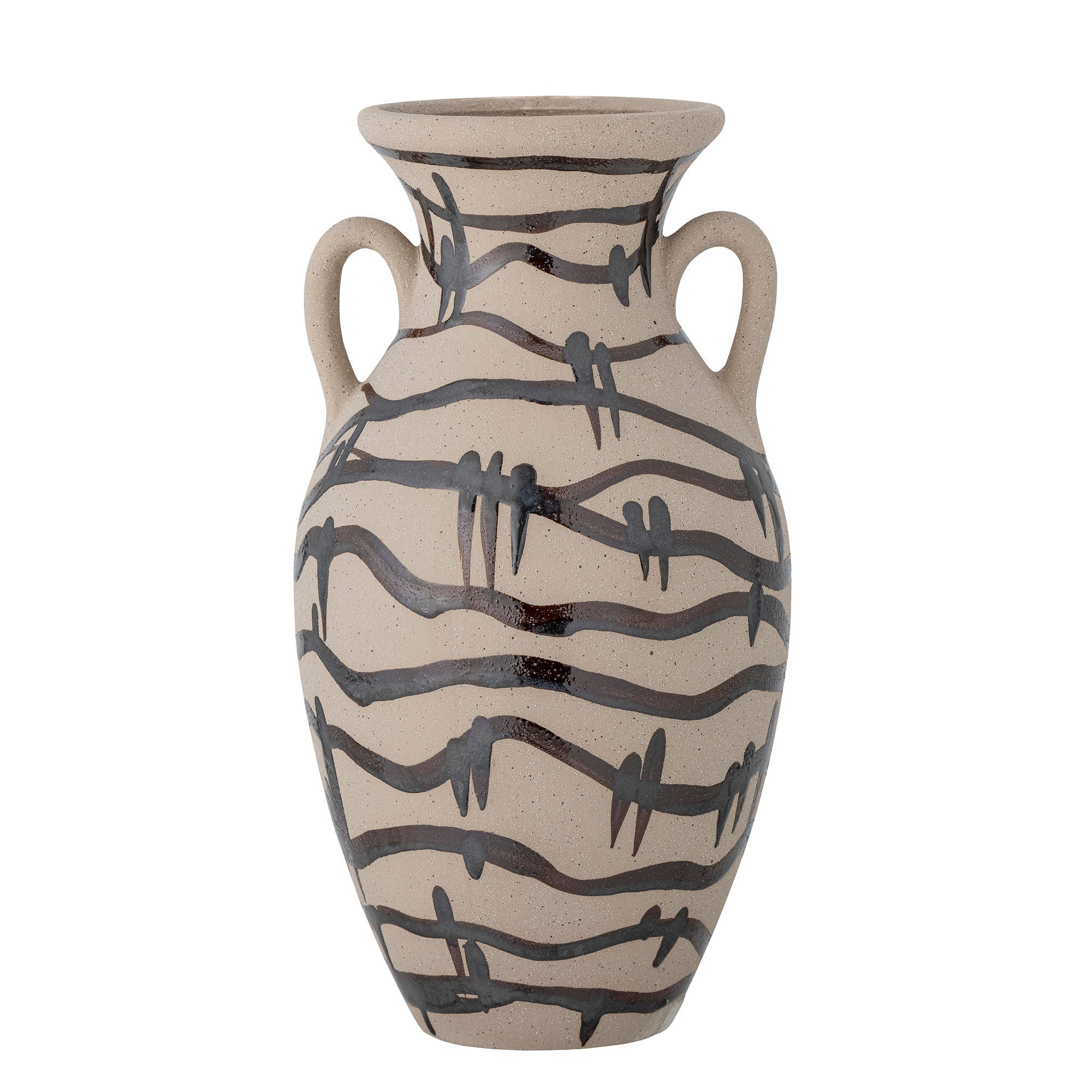 Blooming ville Ohana Vase, Schwarz, Steinzeug