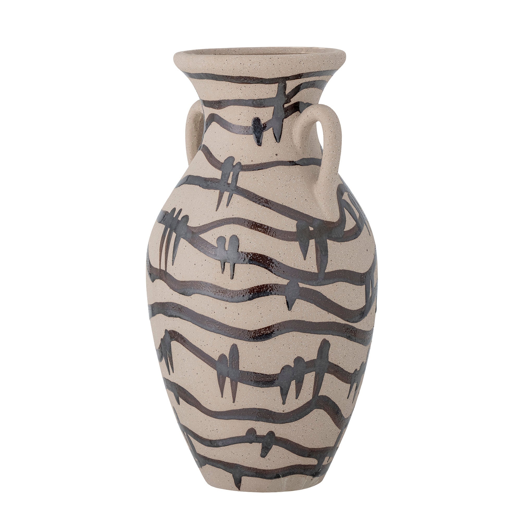 Blooming ville Ohana Vase, Schwarz, Steinzeug