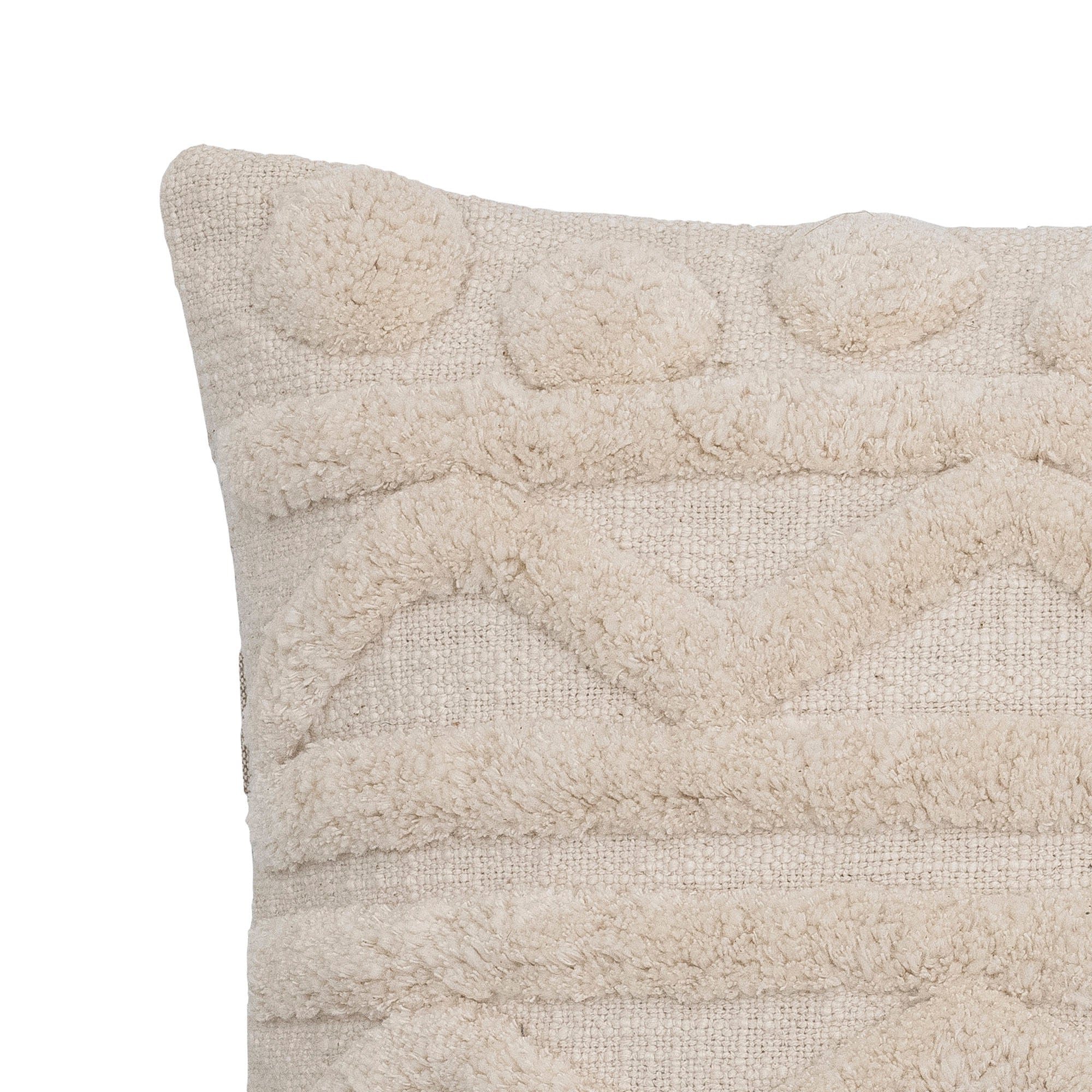 Bloomingville Coussin Novara, Naturel, Coton