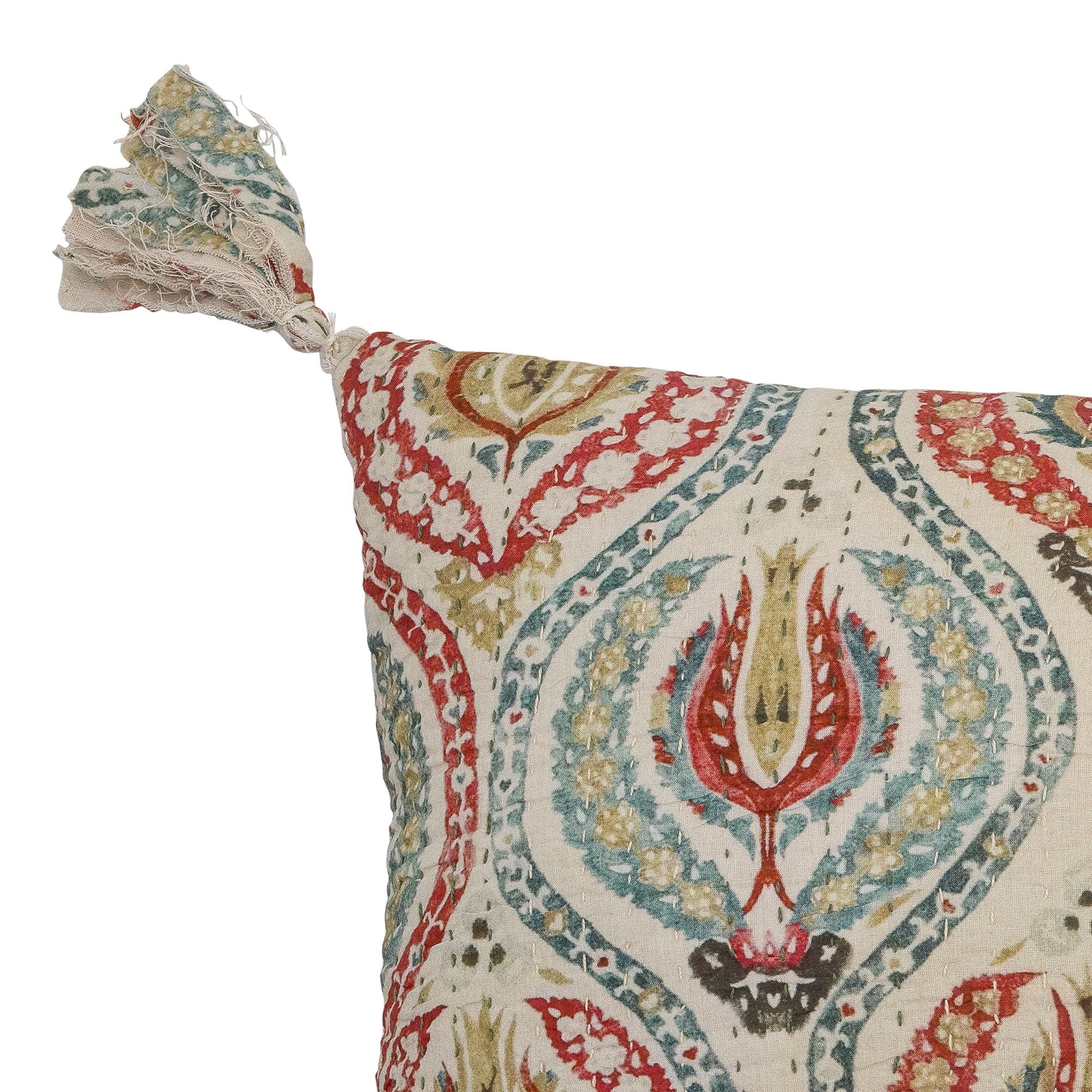 Creative Collection Coussin Noga, Rouge, Coton