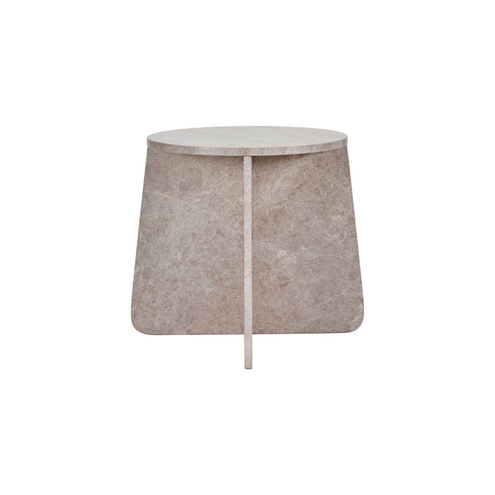 House Doctor Side table, Marb, Beige