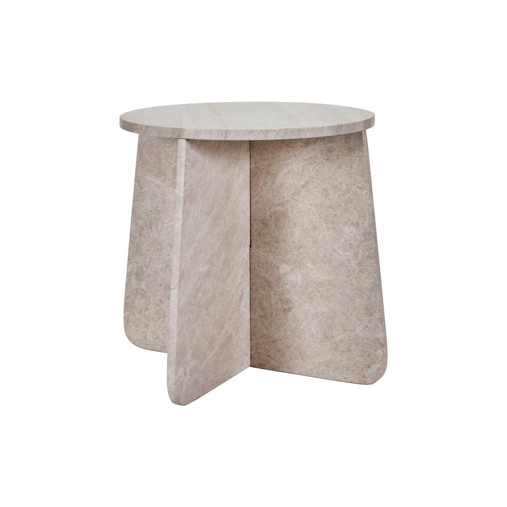 House Doctor Side table, Marb, Beige