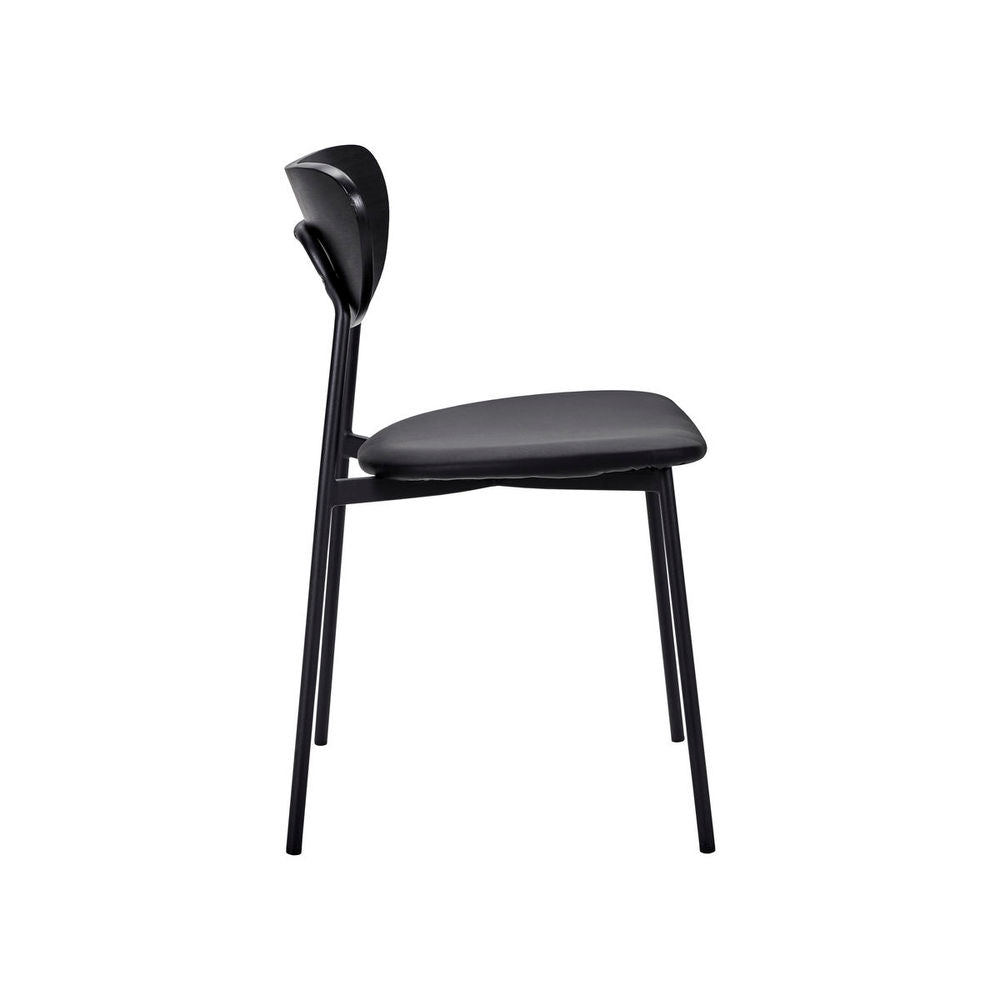 Silla House Doctor, mostaza, negra